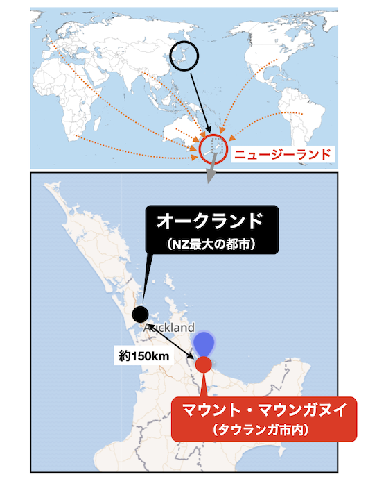 Mt Maunganuiのマップ